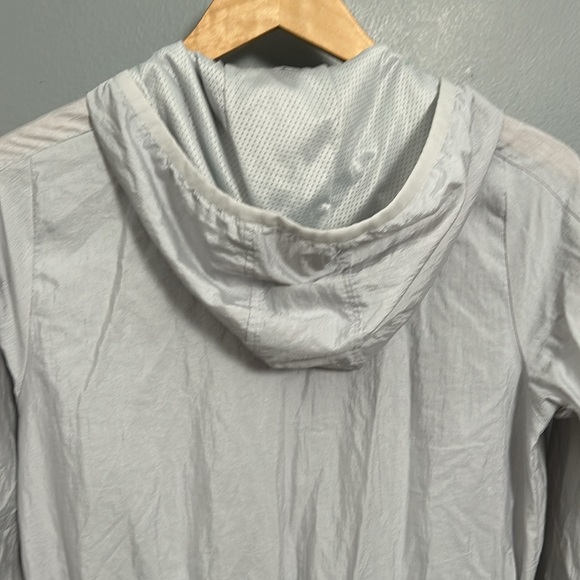 Adidas Hooded Training Dress Jacket, Gray Cloud, Size XS - Picture 4 of 14